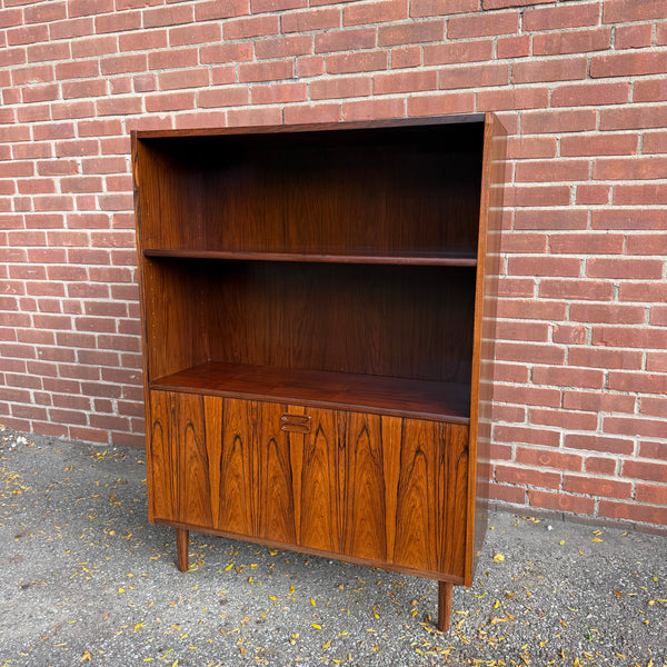 1960s Erik Brouer for Brouer Møbelfabrik Danish Rosewood Secretary Bookcase