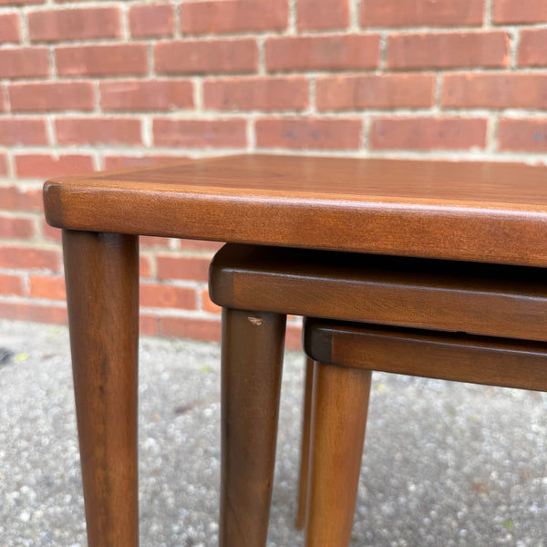 Swedish Modern Teak Nesting Side Tables