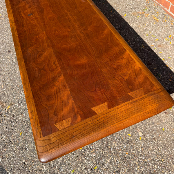 André Bus for Lane Acclaim Walnut Mid-Century Modern Coffee Table