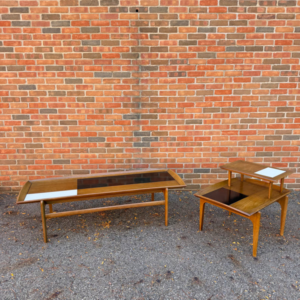 John Keal for Brown Saltman Mid-Century Modern Walnut & Laminate Coffee Table