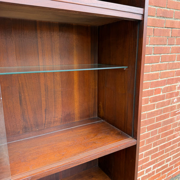 Dillingham Esprit Walnut & Cane Credenza Hutch by Merton Gershun