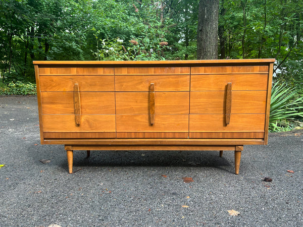 Vintage MCM Dresser and Mirror