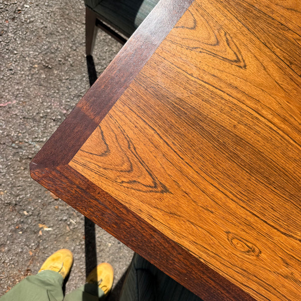 Edward Wormley for Dunbar Rosewood Dining Set with Eight Chairs and Three Leaves