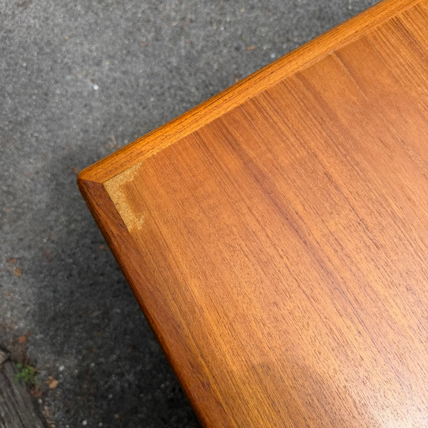 Mid-Century Modern Danish Draw-Leaf Teak Dining Table