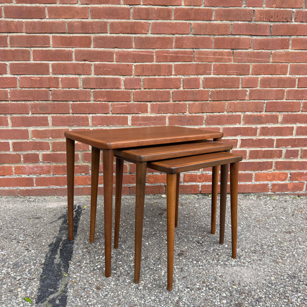 Swedish Modern Teak Nesting Side Tables
