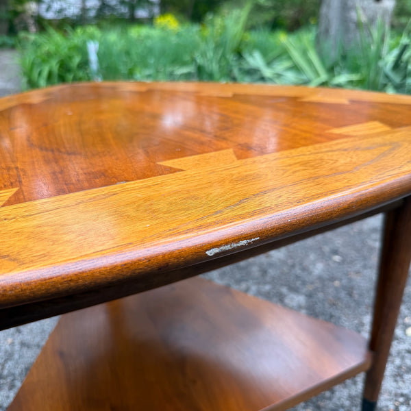 Pair of Lane Acclaim “Guitar Pick” End Tables