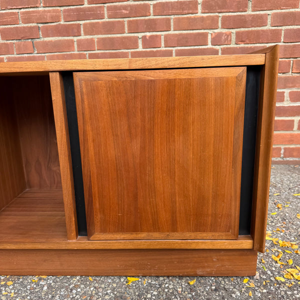 Merton Gershun for Dillingham Esprit Walnut Record Storage Bench