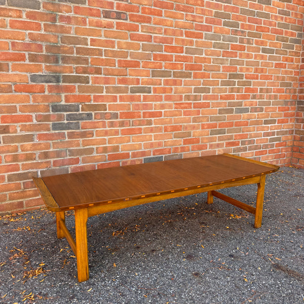 Lane Mid-Century Modern Ming Style Walnut Coffee Table