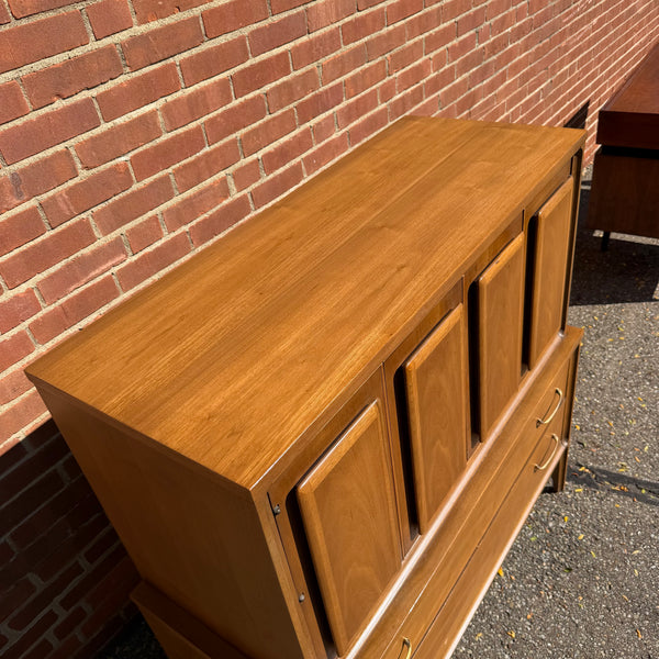 Broyhill Forward Mid-Century Modern Walnut Gentleman’s Chest