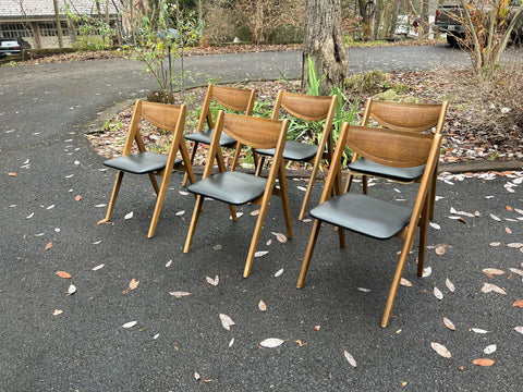Stakmore Cane Folding Chairs