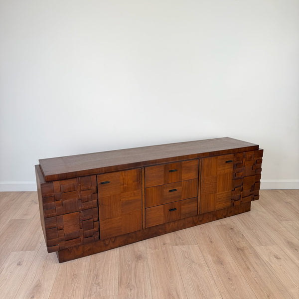 Vintage Brutalist Credenza