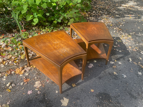 Pair of Lane Rhythm Wedge Side Tables