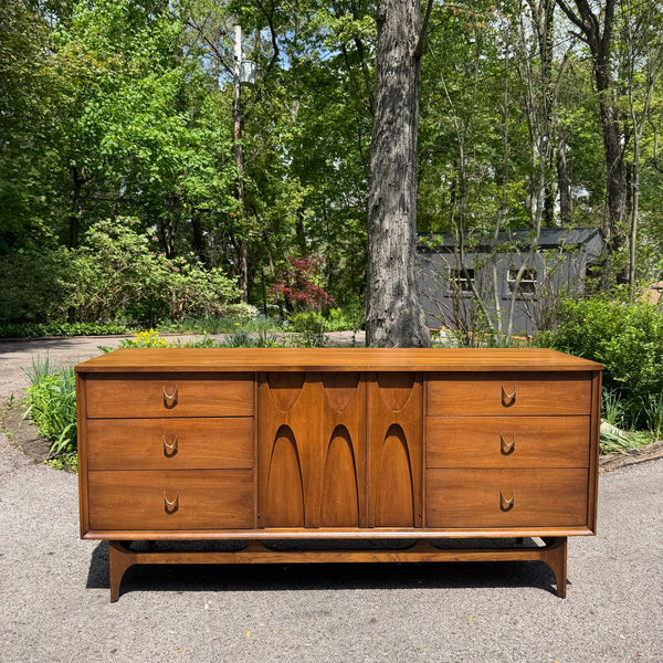 Broyhill Brasilia Lowboy Walnut Dresser