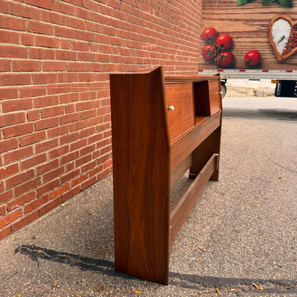 Kipp Stewart for Drexel “Declaration” Full Size Walnut Headboard