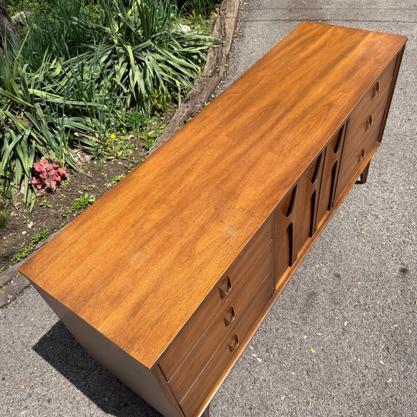 Broyhill Brasilia Lowboy Walnut Dresser