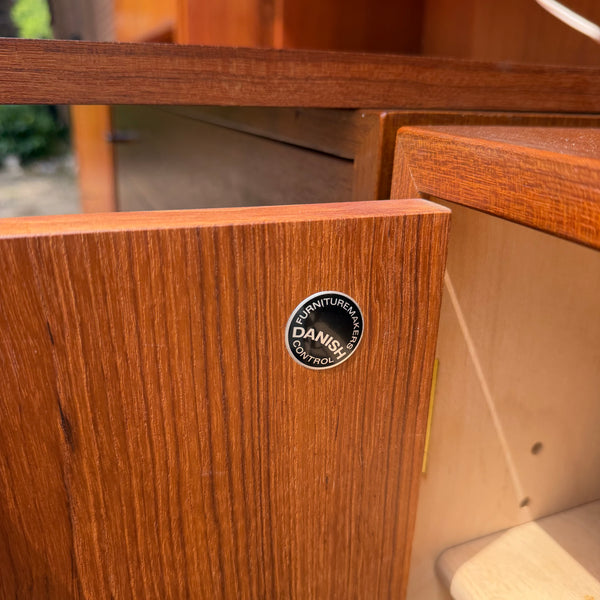 Rare Three-Bay Teak Wall Unit by Hans J. Wegner for Ry Møbler, Denmark