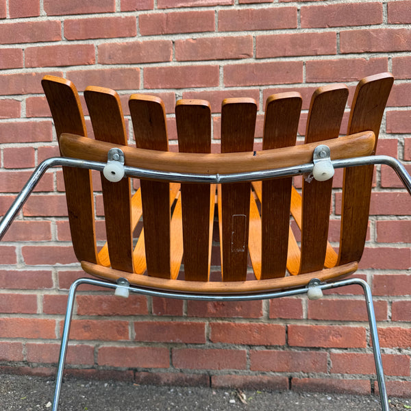 Pair of Hans Brattrud Teak Bentwood “Scandia” Chairs for Hove Mobler
