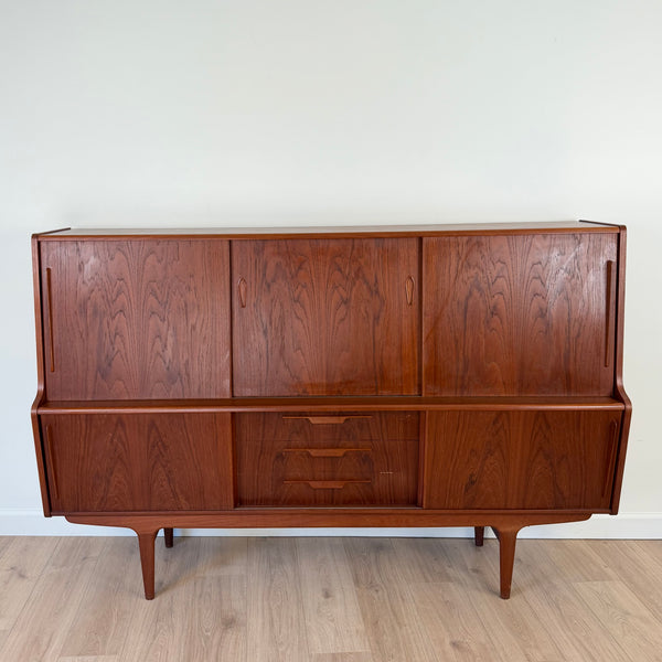 1960s Henning Jorgensen Style Teak Danish Modern Highboard