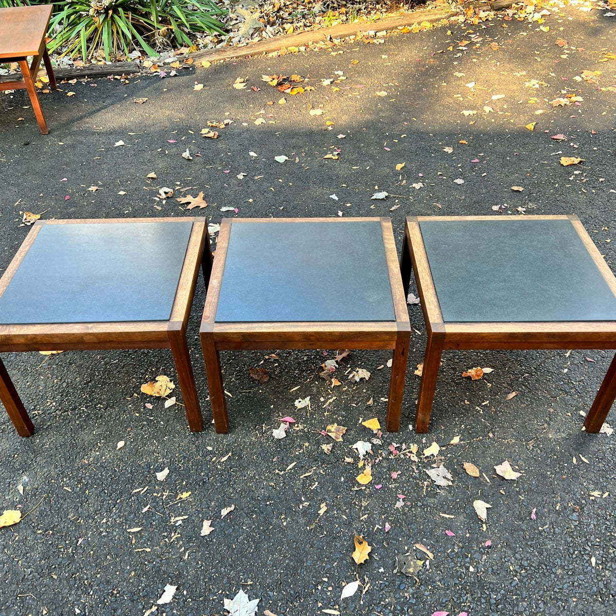 Set of Three Slate Top Side Tables – Detour Furniture