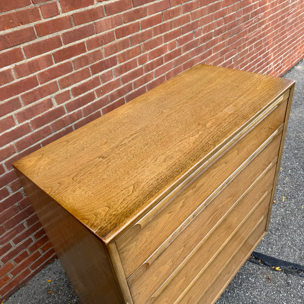 Mid-Century Modern Walnut 5-Drawer Chest