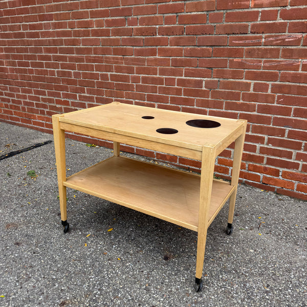Thams Kvalitet Mahogany Danish Modern Bar Cart