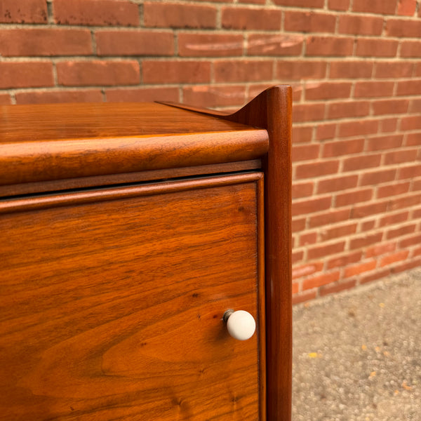 Kipp Stewart for Drexel “Declaration” Full Size Walnut Headboard