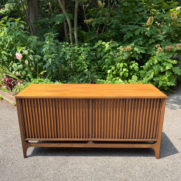 Broyhill Brasilia Walnut Room Divider / Display Cabinet