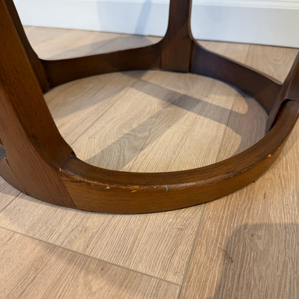 1960s Pair of Lane Rhythm Round End Tables