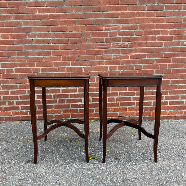 Pair of Edwardian Style Mahogany Ocassional Side Tables