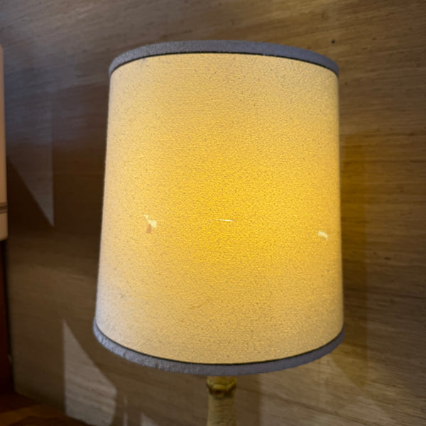 Vintage Mid-Century Modern Textured Glazed Ceramic Table Lamp