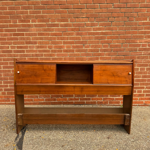 Kipp Stewart for Drexel “Declaration” Full Size Walnut Headboard