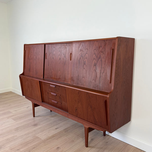 1960s Henning Jorgensen Style Teak Danish Modern Highboard