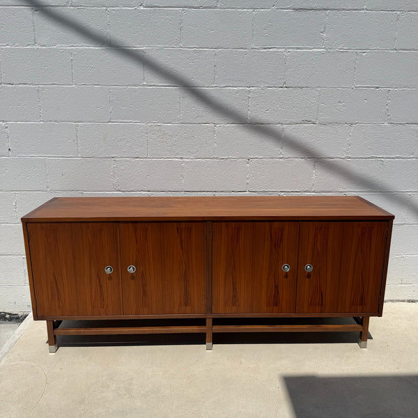Stanley Walnut and Rosewood Wall Unit