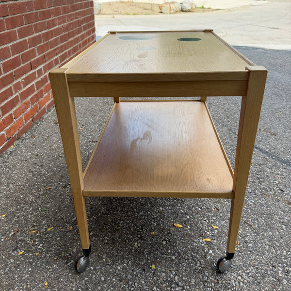 Thams Kvalitet Mahogany Danish Modern Bar Cart