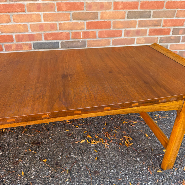 Lane Mid-Century Modern Ming Style Walnut Coffee Table