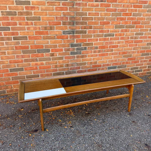 John Keal for Brown Saltman Mid-Century Modern Walnut & Laminate Coffee Table