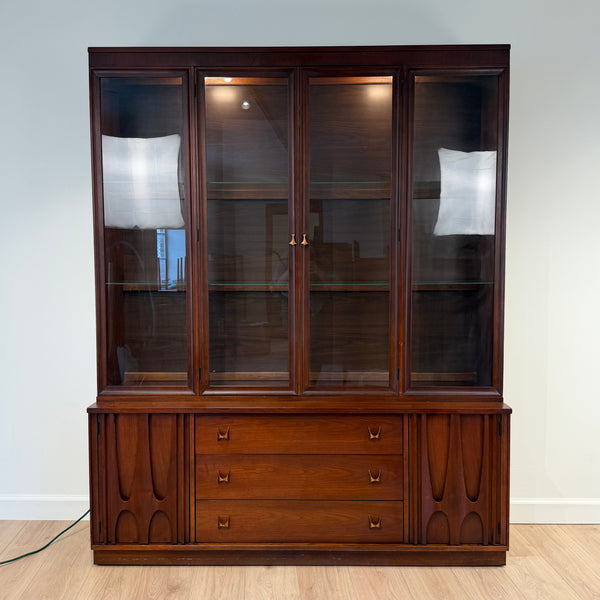 Broyhill Brasilia Walnut Mid Century Hutch