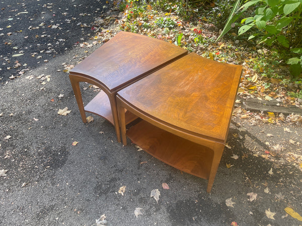 Pair of Lane Rhythm Wedge Side Tables