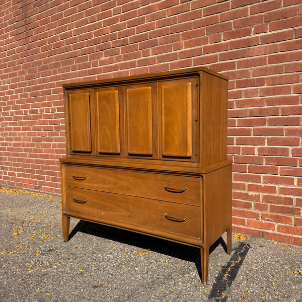 Broyhill Forward Mid-Century Modern Walnut Gentleman’s Chest