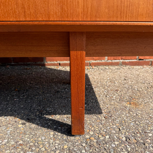 Mid-Century Modern Danish Teak  Two-Piece Sideboard and Hutch