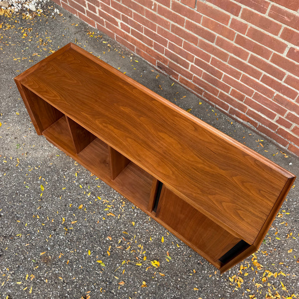 Merton Gershun for Dillingham Esprit Walnut Record Storage Bench