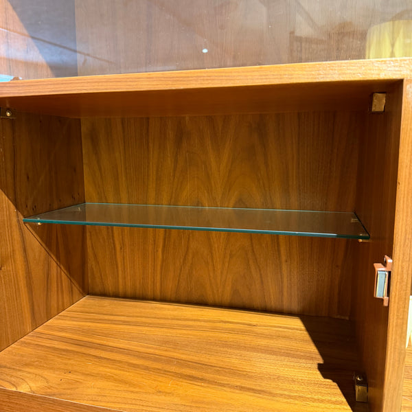 Mid Century Modern Danish-Style Teak Sideboard with Bar