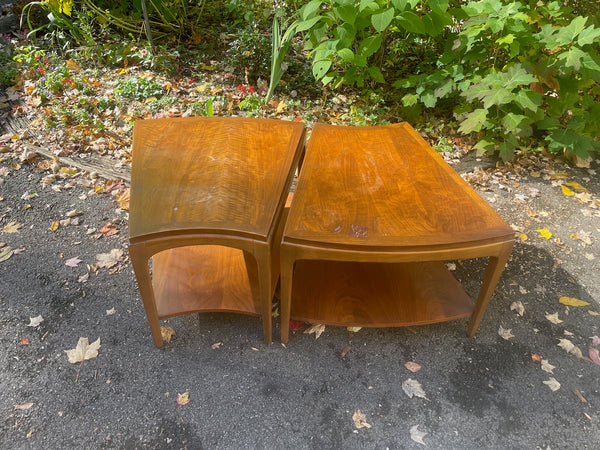 Pair of Lane Rhythm Wedge Side Tables