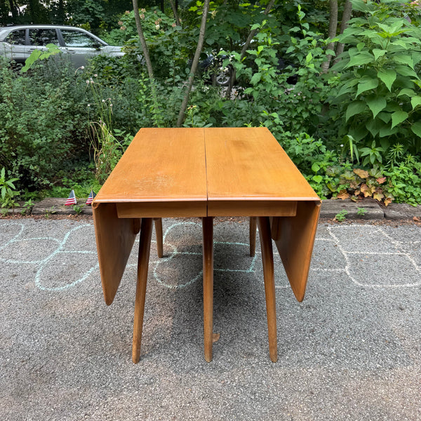Mid Century Modern Heywood Wakefield “Wishbone” Drop-Leaf Dining Table