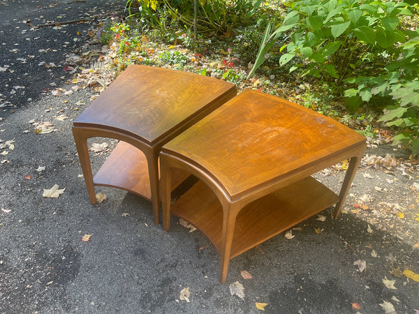 Pair of Lane Rhythm Wedge Side Tables