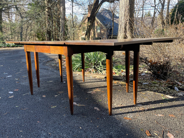 Large MCM dropleaf dining table