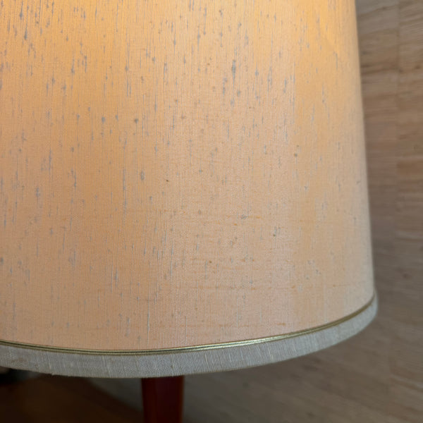 Mid Century Danish Modern Teak and Brass Table Lamp