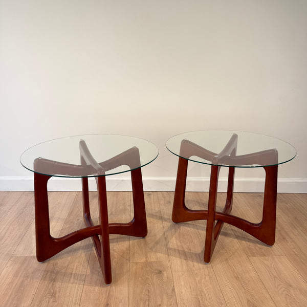 Pair of Adrian Pearsall for Craft Associates Walnut End Tables