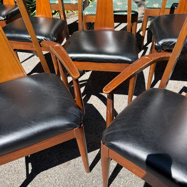 Set of 10 Kent Coffey Perspecta Mid Century Modern Dining Chairs
