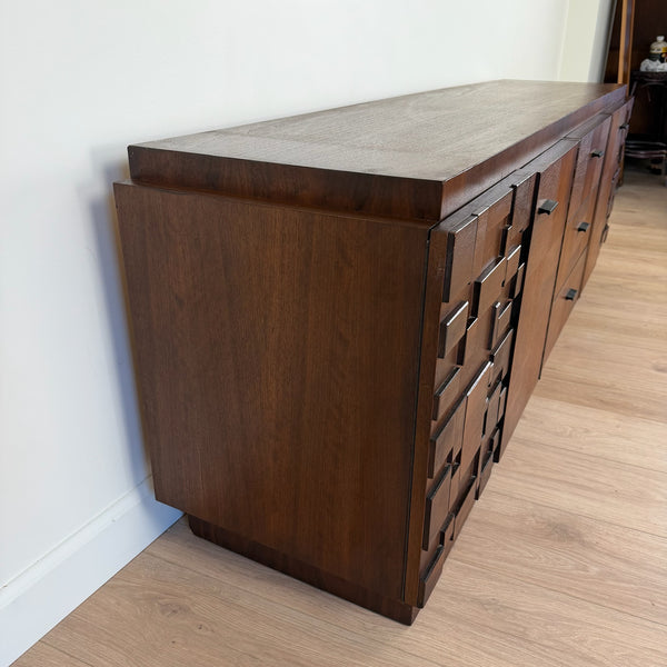 Vintage Brutalist Credenza